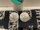2023 American Silver Eagle 1oz .999 Fine Silver BU Lot Of 2 Direct From Roll #G