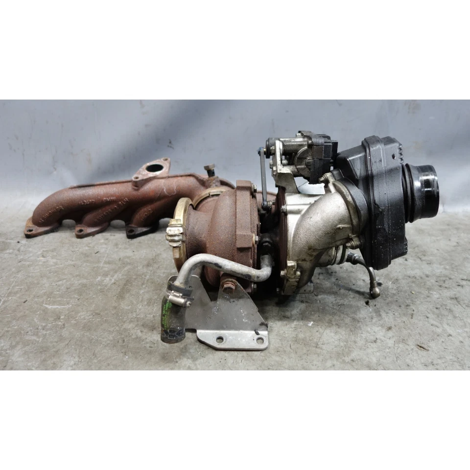 Conjunto de turbo cargador diésel 14-18 BMW F15 X5 35d F10 535d 740d N57 132 k OEM Foto 2 de 4