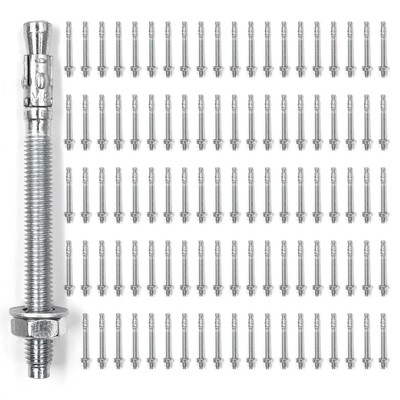 #ad 5 16x4 Inch Standard Fasteners for Heavy Duty Zinc Wedge Anchors for Cement a... $46.34