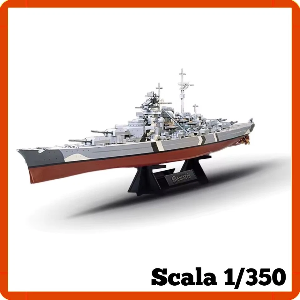 Modellismo statico navale militare model kit modellino Tamiya Bismarck 1/350 - Immagine 2 di 4