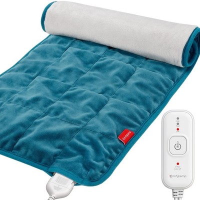 Comfytemp Weighted Heating Pad for Back & Cramps, Father's Day Gifts, Birthda...