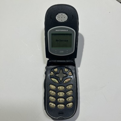 Motorola i series i530 - Black ( Nextel ) Cellular Flip Phone-power on  
