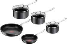 Tefal 5-Piece Hard Anodised Induction Cookware Set – Non-Stick, Pans & Saucepans