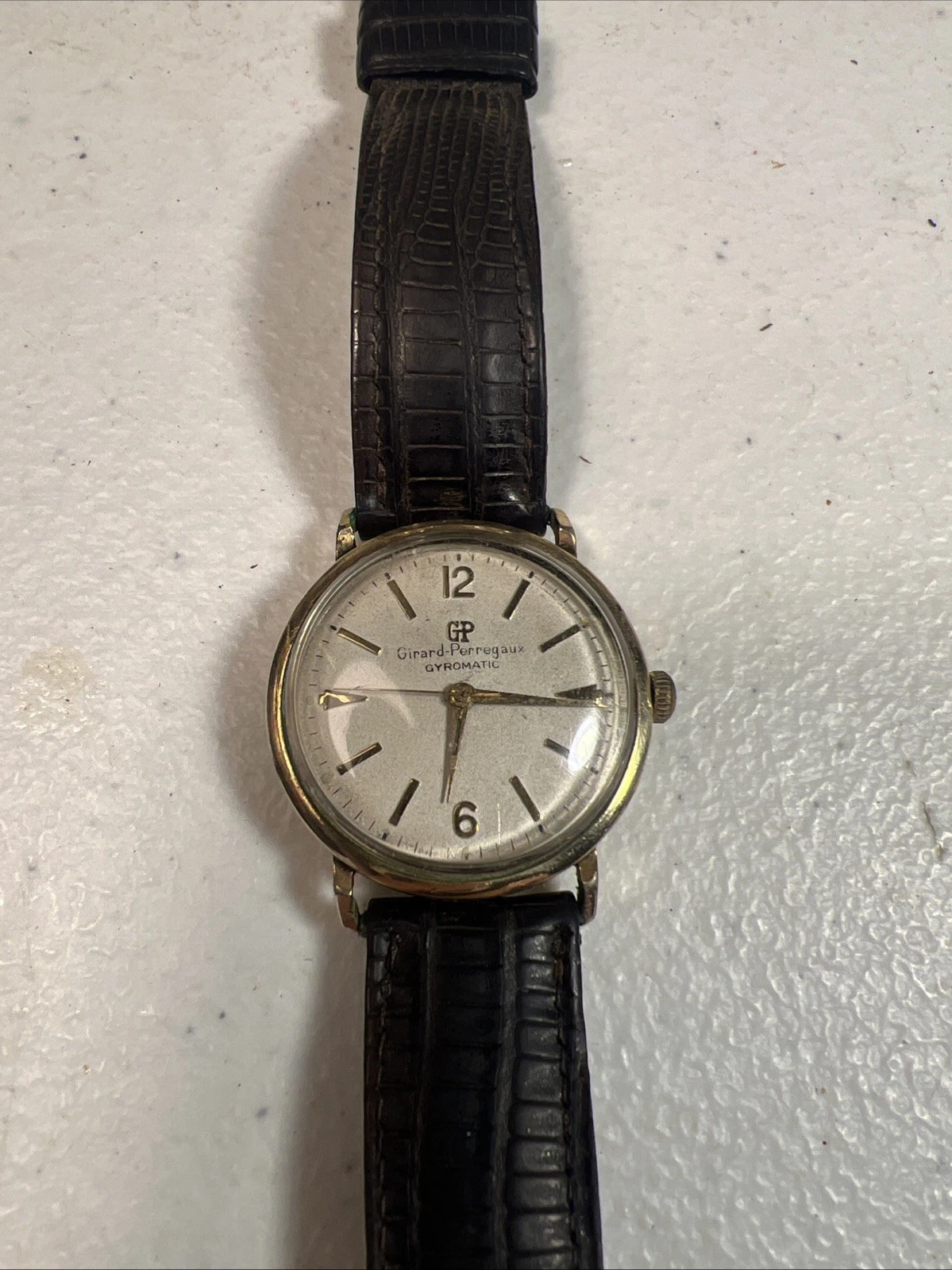 Girard Perregaux — Vintage Girard Perregaux Gyromatic Men's Wristwatch 10K gold filled RUNS
