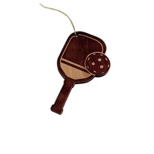 Cedar Ornament - Pickleball