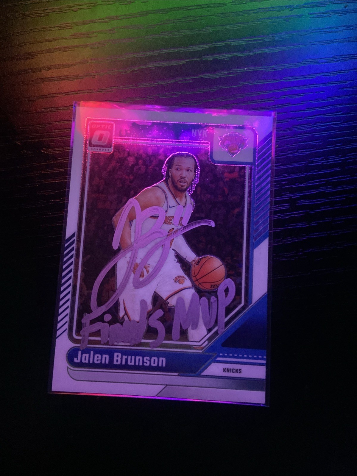 jalen brunson signed card