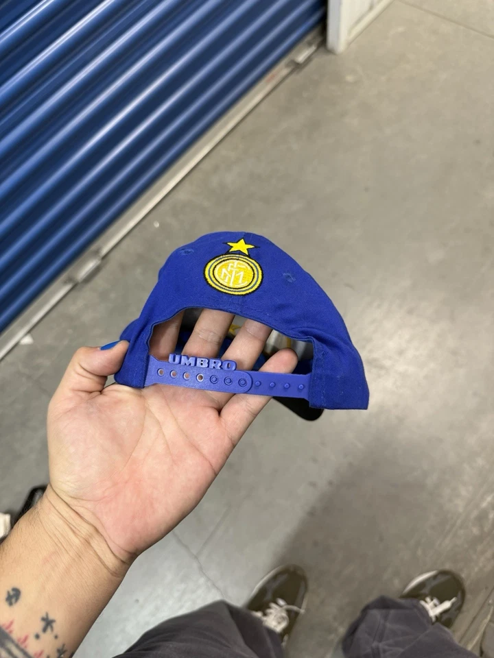 De colección Inter-Milan Ambrose Snapback Sombrero Años 90 Raro Foto 2 de 3