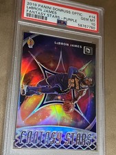 2019 Panini Donruss Optic LeBron James Fantasy Stars Purple #14 PSA 10 Gem MT