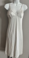 Vintage Vanity Fair White Nightgown Nylon, Size 34 L