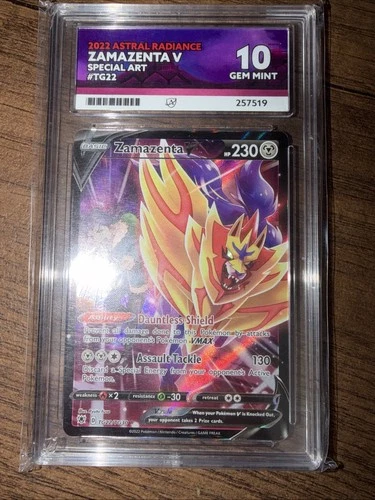 Zamazenta v TG22/TG30 Swsh10 Ace 10 Gem mint Perfect Subgrades