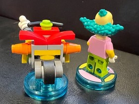LEGO The Simpsons Set ~ Krusty the Clown w Pie & Bike ~ No Box 71227