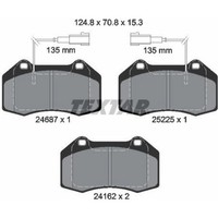 Textar 2468701 Bremsbelagsatz FüR Abarth Alfa Romeo 500 595 695 500C 595C 695C