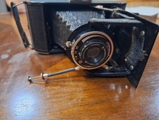 Vintage Voigtlander BESSA Folding Camera Anastigmat 1:4.5 f 11cm Leather Case