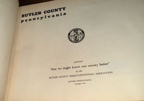 1800-1950 Butler County Pennsylvania History Development Rare Hardcover - Bild 3 von 5