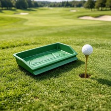 ABS Golf Tee Tray Heavy-Duty Golf Tee Box Easy Scoop Lip for Practice Range