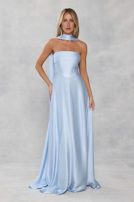 Hello Molly Wedding Parlour Light Blue Serina Strapless Maxi Dress + Scarf 2 NWT | eBay Hello Molly Wedding Parlour Light Blue Serina Strapless Maxi Dress + Scarf 2 NWT | eBay