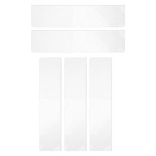 5 Pcs Acrylic Logo Frame Name Plate for Door Office Blank Sign Holder Plates