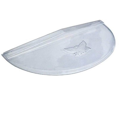 Window Well Cover Circular Plastic 40 in Low Profile Basement Light Clear Guard