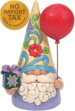 Enesco Jim Shore Heartwood Creek Celebration Gnome Balloon Figurine- Resin Hand
