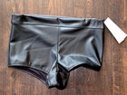 No Boundaries Faux Leather Boyshorts Women’s Swim Bottom Sz XS S M L XL XXLNWT