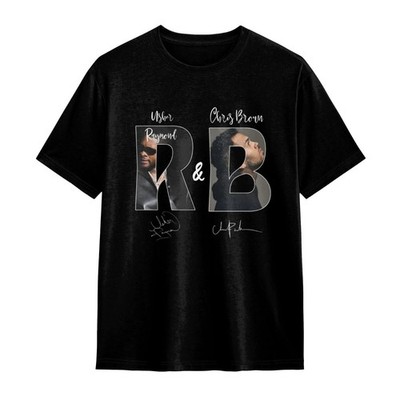 Vintage Usher Raymond Chris Brown R&B Signature T-Shirt 90s Hip Hop Fan Concert