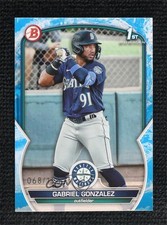 2023 Bowman Prospects Blue Pattern 68/125 Gabriel Gonzalez #BP-133 3a1