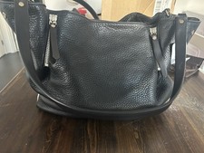 Burberry Shoulder Bag Medium Black Leather/Nylon