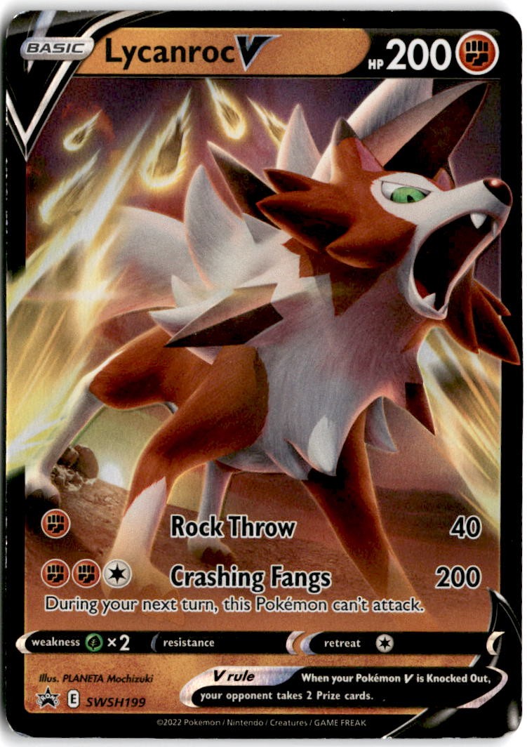 Lycanroc V - Promo SWSH: Sword & Shield Promo Cards SWSH199 HP