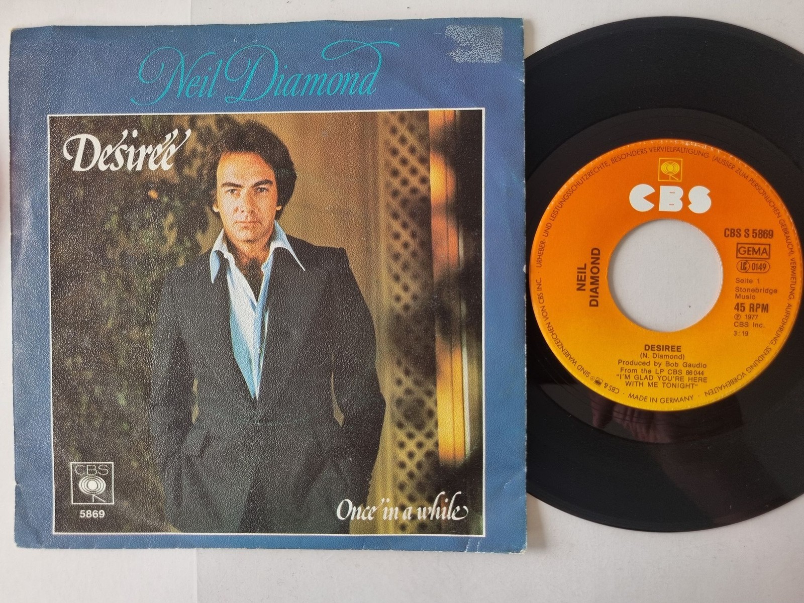 Neil Diamond - Desirée / Once In A While 7'' Vinyl Germany