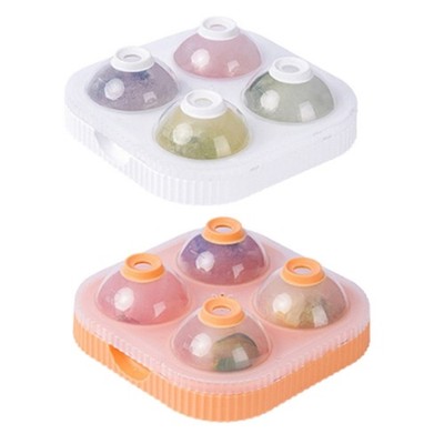 4 Holes Ice Cube Molds Round Shaped Ice Cube Maker Ice Cube Tray Ice Cube Moulds