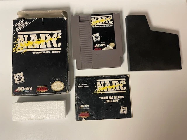 FC★NARC NES 海外版(国内本体動作不可)★箱付・説明書付・ソフト付 Nintendo NES NARC Video Games for sale - eBay