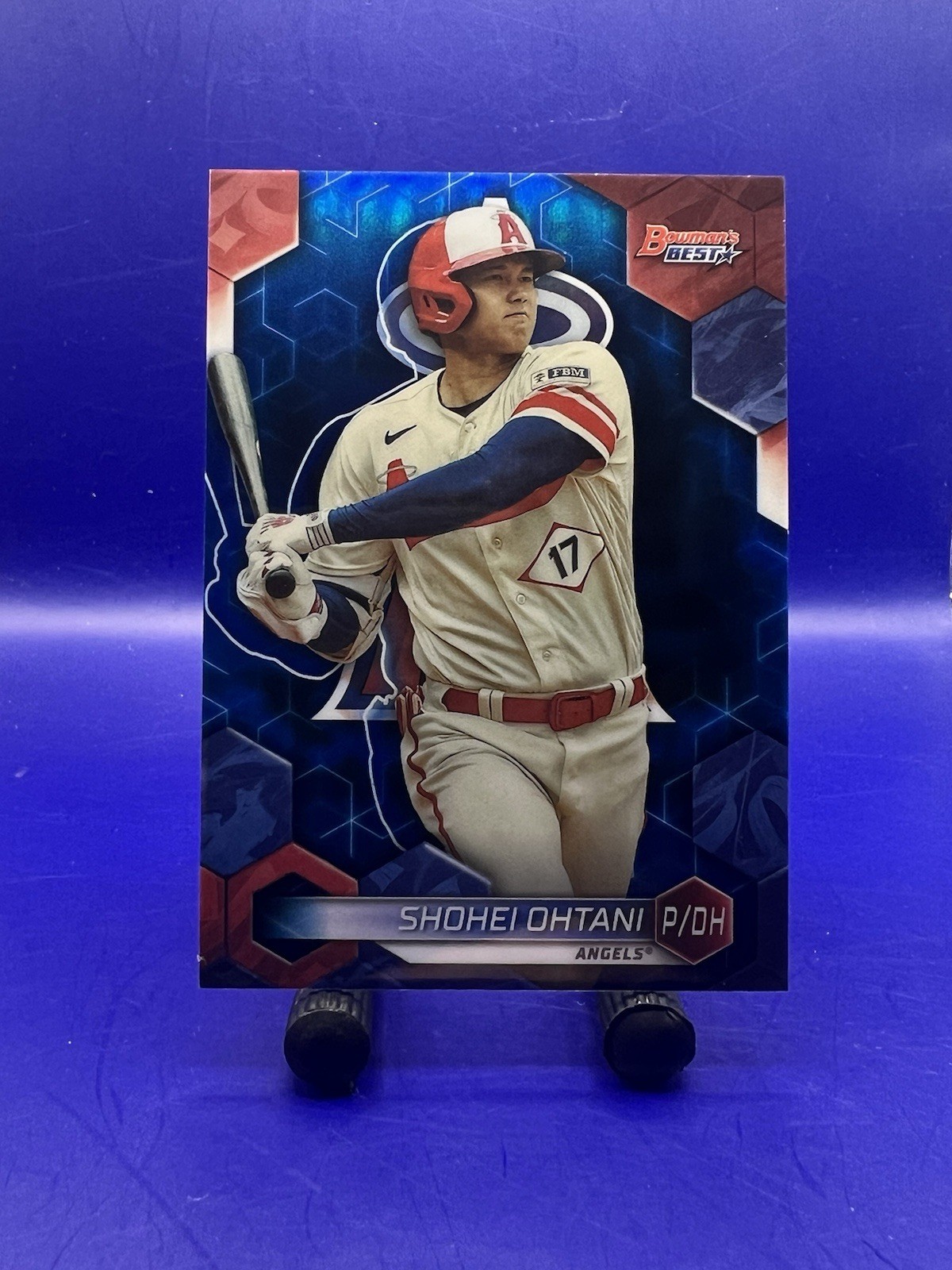 2023 Bowman’s Best Shohei Ohtani Blue Refractor 63/150 #62 Angels