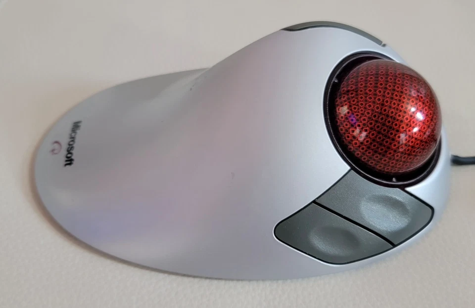 Microsoft Trackball Explorer 1.0 Mouse PS2/USB Compatible, P/N: X08-70390 - Image 3 of 4