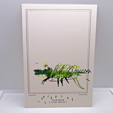 Alligator Postcard Adrien Vermont 2014 Animal...