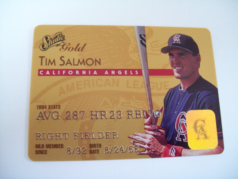 Tim Salmon 1995 DONRUSS STUDIO GOLD #13 California ( Los Angeles ) Angels