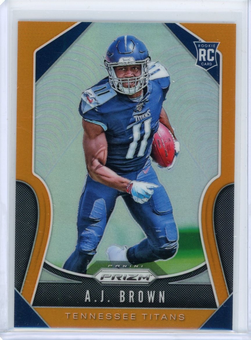 2019 Panini Prizm Football Orange Prizm Rookie #344 A.J. Brown #098/249