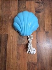 Vintage Ikea Shell Wall Lamp Light Smila Snäcka  Blue Colour