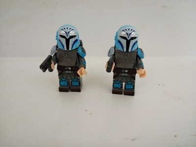 (2) CUSTOM Star Wars  Boba Fett Mandalorian Bo Katan Minifigure  Brick lot!