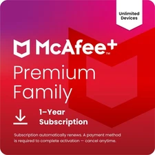 McAfee+ Premium Family Unlimited Devices | McAfee Direct | Same Day Delivery