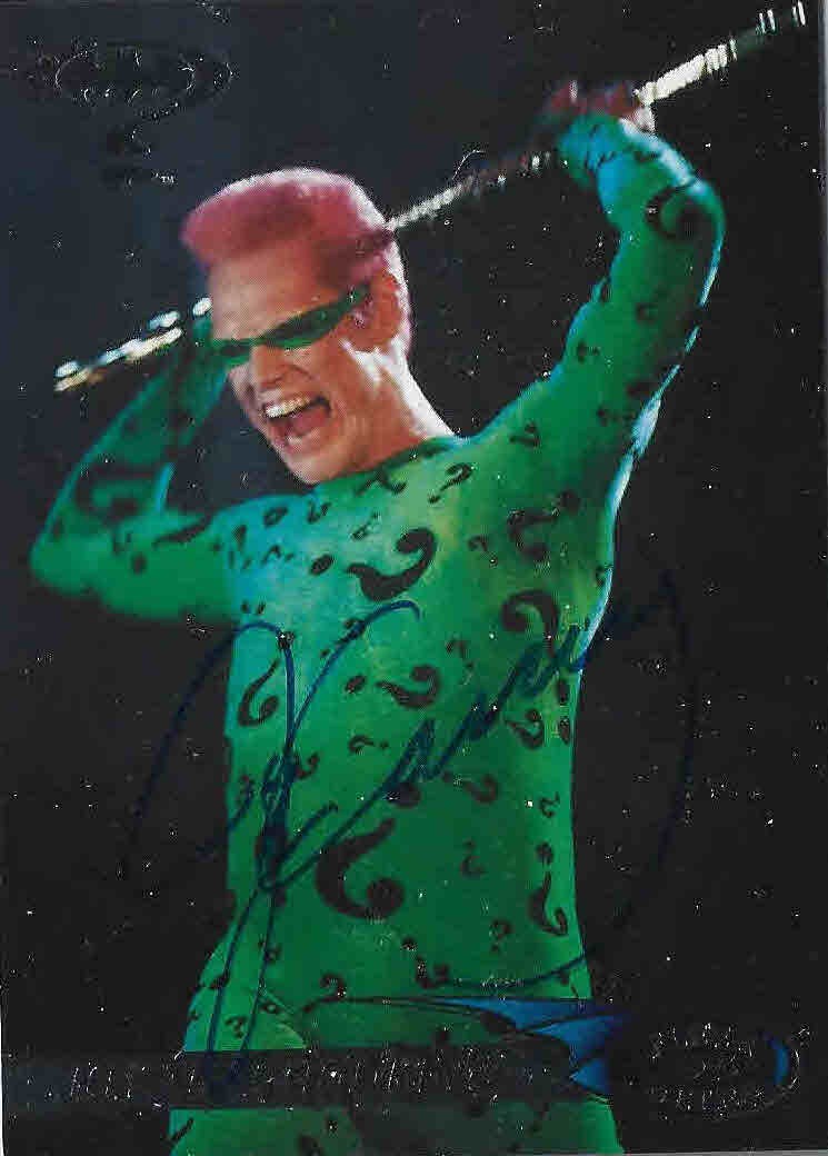 JIM CARREY - The Riddler - Batman Forever - Autograph Trading Card | eBay