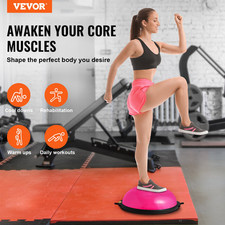 26" Half Balance Ball Trainer 1500LB w/Bands Pump Pink