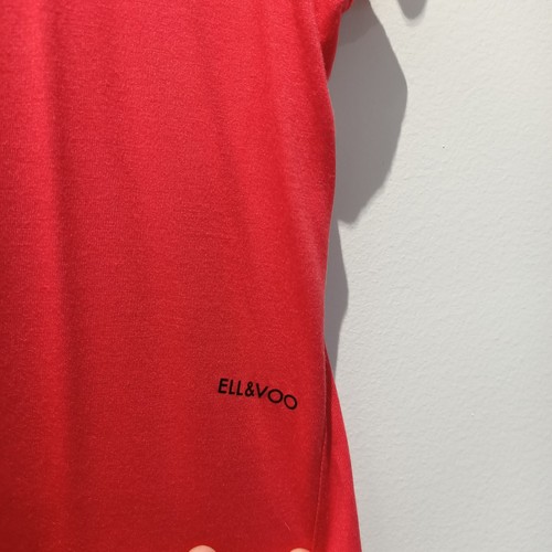 Ell & Voo Size 14 Red Top Active Wear Athleisure Comfort Open Keyhole Back Red - Picture 5 of 13