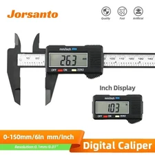 6" 150mm Digital Caliper Micrometer LCD Gauge Vernier Electronic Measuring Tool