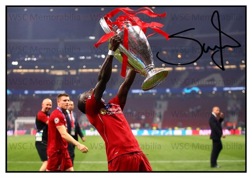 12500. Sadio Mane Signed Pictures (A4 Prints) Liverpool Southampton Bayern etc.
