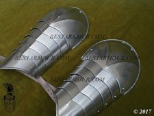Medieval Larp Armor Pair Of Pauldrons Armor Larp Fantsay Shoulder Armor Costume