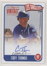 2020 Onyx Vintage Extended Blue Ink Auto /275 Cody Thomas #EACT Auto 0a6