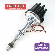 Pertronix Ignition D231800, One Sbf Billet Marine Dist. W/Black Cap - 351W Perfo