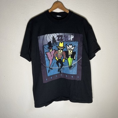 1990s ZZ Top Antenna Tour T Shirt Mens XL Double Sided