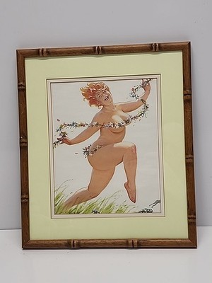 Duane Bryers' HILDA - SPRING TIME Framed And Matted 14-1/4'' By 12-1/2'' 