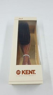 Kent Ladies Finest Schmale Bürste aus dunklem Holz mit reinen schwarzen Borsten 
